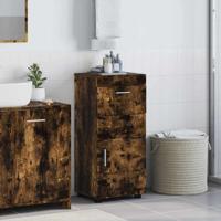 Badkamer Kast Gerookt eiken 37 x 31.5 x 82 cm Bewerkt hout