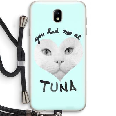 You had me at tuna: Samsung Galaxy J7 (2017) Transparant Hoesje met koord