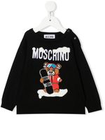 Moschino Kids pull Ski Teddy Bear en coton mélangé - Noir - thumbnail