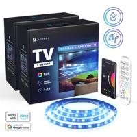 Lideka TV USB LED Strip 4 meter (2+2m) RGB - met Afstandsbediening - Gaming Lichtstrip met App - thumbnail