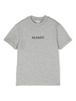 Aspesi Kids t-shirt en coton Silenzio à design chiné - Gris