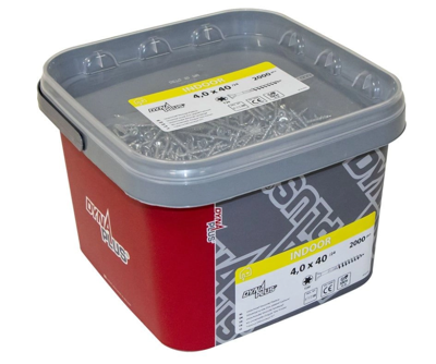 Dynaplus unischroef/spaanplaatschroef verzinkt platkop deeldraad torx tx20 4.0x70/35 | 1000 stuks - 0289.11.26201