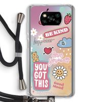 Positivity: Xiaomi Poco X3 NFC Transparant Hoesje met koord