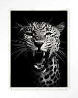 Urban Cotton Wandkleed 'Rawr Cheetah' 80 x 110cm in Floating Frame - off white Urban Cotton Wandkleed 'Rawr Cheetah' 80 x 110cm in Floating Frame - off white