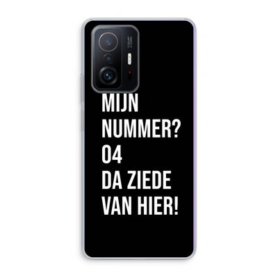 Da ziede van hier - Zwart: Xiaomi 11T Transparant Hoesje