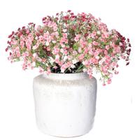Countryfield Bloemenvaas pot Gayle - wit - L26 x B26 x H24 cm - rustiek - decoratie - interieur