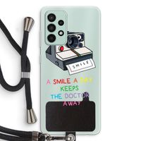 Smile: Samsung Galaxy A52s 5G Transparant Hoesje met koord