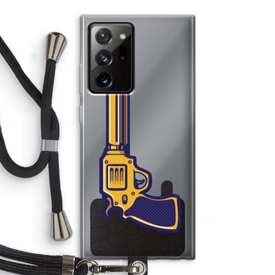 Pew Pew Pew: Samsung Galaxy Note 20 Ultra / Note 20 Ultra 5G Transparant Hoesje met koord