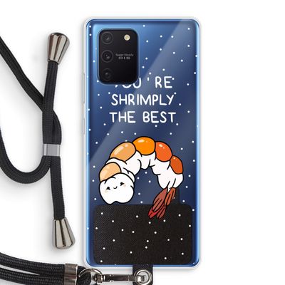 You're Shrimply The Best: Samsung Galaxy Note 10 Lite Transparant Hoesje met koord
