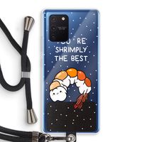 You're Shrimply The Best: Samsung Galaxy Note 10 Lite Transparant Hoesje met koord