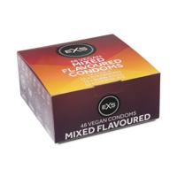 EXS Mixed Flavoured - Condooms In De Smaken Cola, Bubblegum, Aardbei En Chocolade 48 stuks