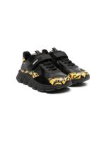 Versace Kids baskets à attaches scratch - Noir - thumbnail