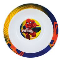 Diep kinder/peuter ontbijt bordje/kommetje Spiderman 16 cm   - - thumbnail