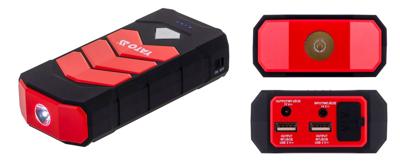 Auto startkabel YATO YT-83081 energiebank voor in de auto 9000 mAh Zwart, Oranje