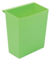 Inzetbak voor vierkante tapse papierbak groen - thumbnail