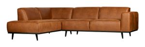 BePureHome Hoekbank Statement Suedine 274cm - Bruin