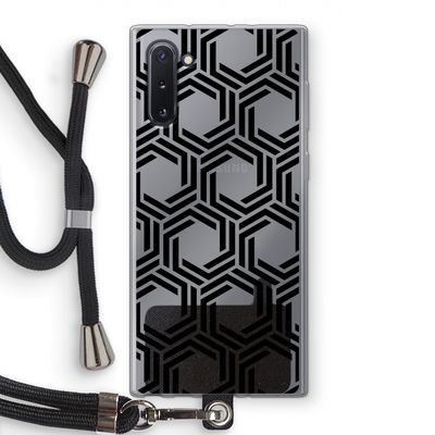 Geometrisch patroon: Samsung Galaxy Note 10 Transparant Hoesje met koord