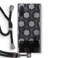 Geometrisch patroon: Samsung Galaxy Note 10 Transparant Hoesje met koord