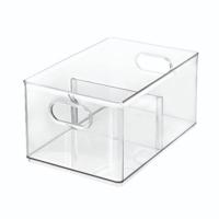 iDesign - Opbergbox met Verdeler, 20.3 x 30.5 x 15.2 cm, Kunststof, Tr