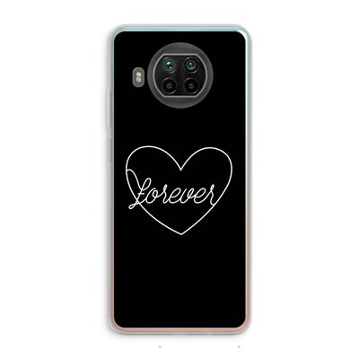 Forever heart black: Xiaomi Mi 10T Lite 5G Transparant Hoesje