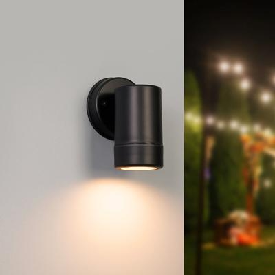 HOFTRONIC™ Otey - LED Wandlamp Zwart - Downlight - GU10 - 2700K warm wit licht - Dimbaar - IP44 waterdicht - Voor binnen & buiten - Wandspot - Polycarbonaat