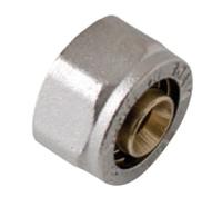 Kirchhoff Messing schroefaansluiting, vernikkeld, 20 mm x 3/4"IT, klemkoppeling voor meerlagenbuis - 988917355