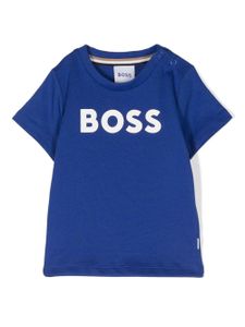 BOSS Kidswear t-shirt en coton à logo imprimé - Bleu