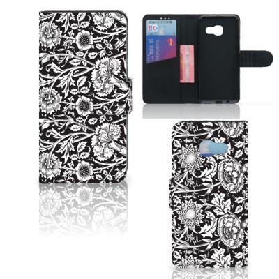 Samsung Galaxy A3 2017 Hoesje Black Flowers