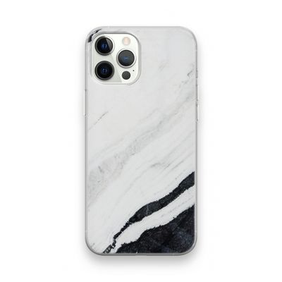 Elegante marmer: iPhone 12 Pro Transparant Hoesje