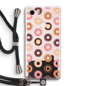 Donuts: Pixel 3 Transparant Hoesje met koord