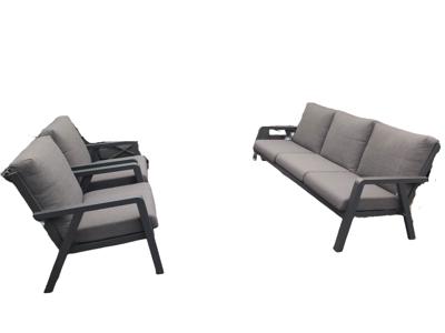 Domenico loungeset 3 delig antraciet zonder tafel - Driesprong collection