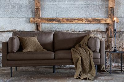 Nohr 3-zits Bank 'Tylan' Microfiber, kleur Bruin