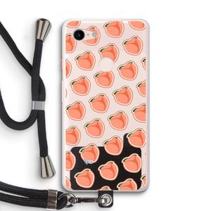 Just peachy: Pixel 3 XL Transparant Hoesje met koord