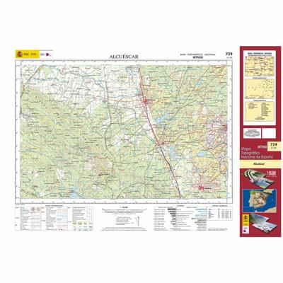 Topografische kaart 729 MT50 Alcuéscar | CNIG - Instituto Geográfico Nacional1
