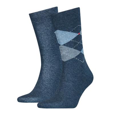 Tommy Hilfiger Sokken Heren Check 2-pack Jeans-39/42