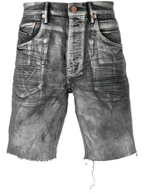 Purple Brand short en jean - Noir