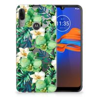 Motorola Moto E6 Plus TPU Case Orchidee Groen