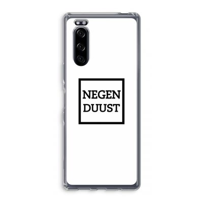 Negenduust vierkant: Sony Xperia 5 Transparant Hoesje