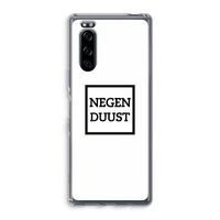 Negenduust vierkant: Sony Xperia 5 Transparant Hoesje