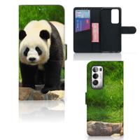 OPPO Find X3 Neo 5G | Telefoonhoesje | Met pasjeshouder | Panda
