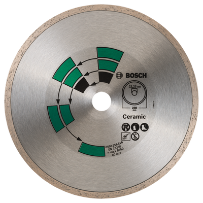 Bosch Accessoires Diamantdoorslijpschijf tegels | 230 mm | 22.23 - 2609256418
