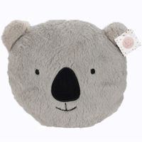 Dieren sierkussen kinderkamer - grijze koala - 32 x 27 cm - polyester