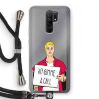 Gimme a call: Xiaomi Redmi 9 Transparant Hoesje met koord