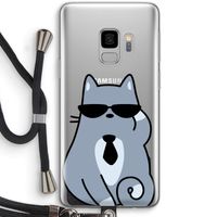 Cool cat: Samsung Galaxy S9 Transparant Hoesje met koord Cool cat: Samsung Galaxy S9 Transparant Hoesje met koord
