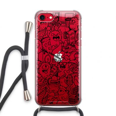 Vexx Black City : iPhone SE 2020 Transparant Hoesje met koord
