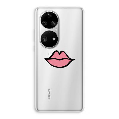 Kusje: Huawei P50 Pro Transparant Hoesje