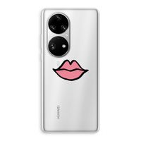 Kusje: Huawei P50 Pro Transparant Hoesje Kusje: Huawei P50 Pro Transparant Hoesje
