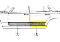 PLAATWERKDEEL EDS 123 76-.DEURPLAAT 4-deursR 3010178