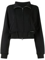 3.1 Phillip Lim DONT SWEAT IT TERRY ZIP-UP - Noir - thumbnail