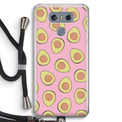 Dancing avocados: LG G6 Transparant Hoesje met koord
